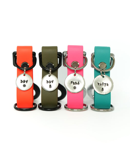 BIOTHANE name tag/key chain